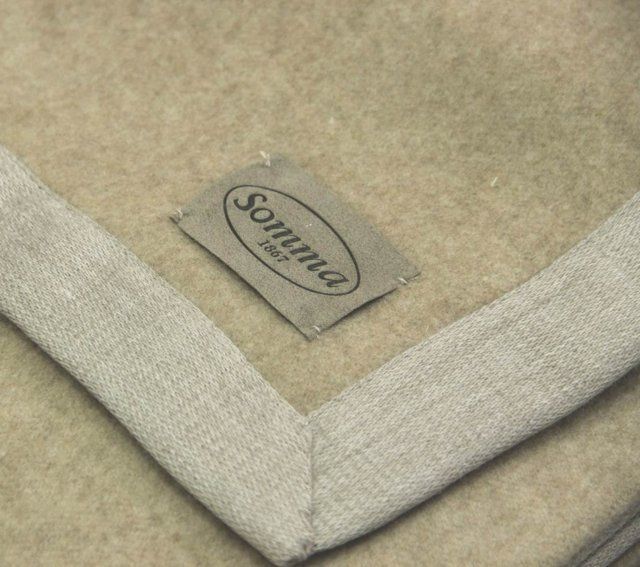 Vacchetti | Coperta 2 Piazze 300gr. Bordo Tessuto Tinta Unita Nyima Lana/Cachemire