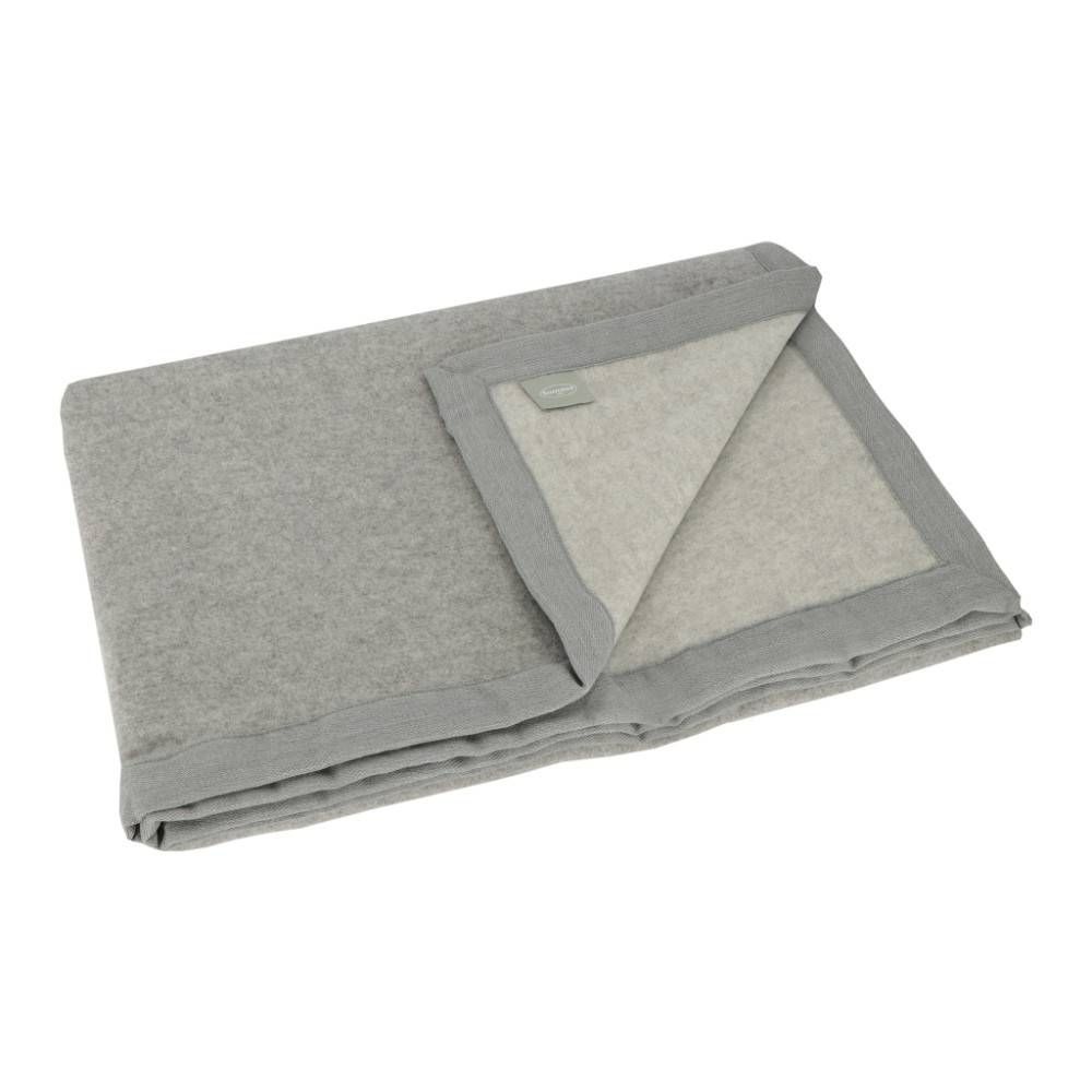 Vacchetti | Coperta 2 Piazze 300gr. Tinta Unita Bordo Tessuto Orissa Lana Merino Australiana/Cashmere