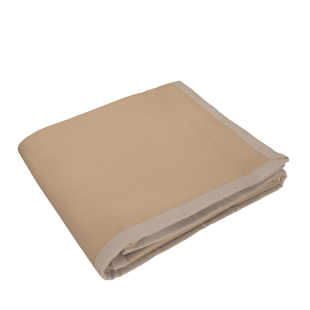 Vacchetti | Coperta 2 Piazze Maxi 420gr. Tinta Unita Bordo In Tessuto Origami Lana 100% Merino Australiano