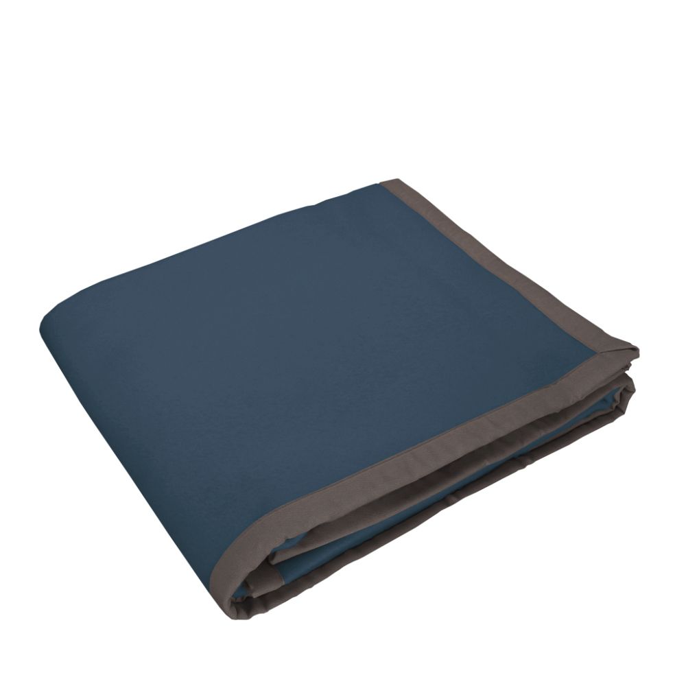 Vacchetti | Coperta 2 Piazze 420gr. Tinta Unita Bordo In Tessuto Origami Lana 100% Merino Australiano