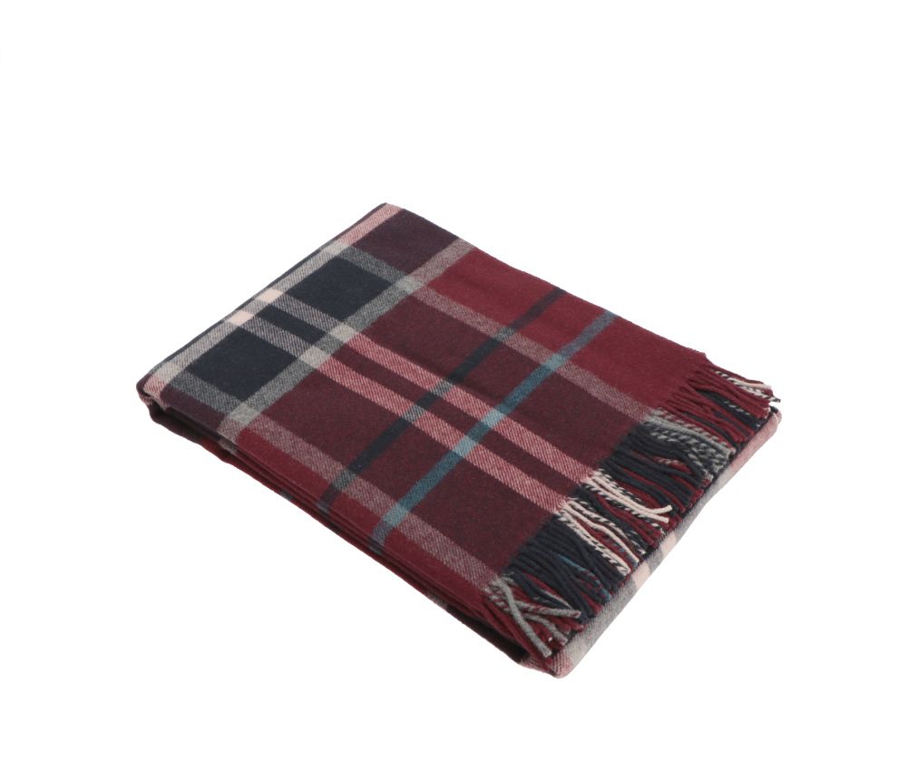 Vacchetti | Coperta Plaid 250gr. Scozzese Con Frange Kilt Lana 100% Merino australiano
