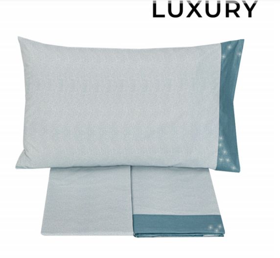 Vacchetti | Completo Lenzuolo 2 Piazze Chromo Cotone
