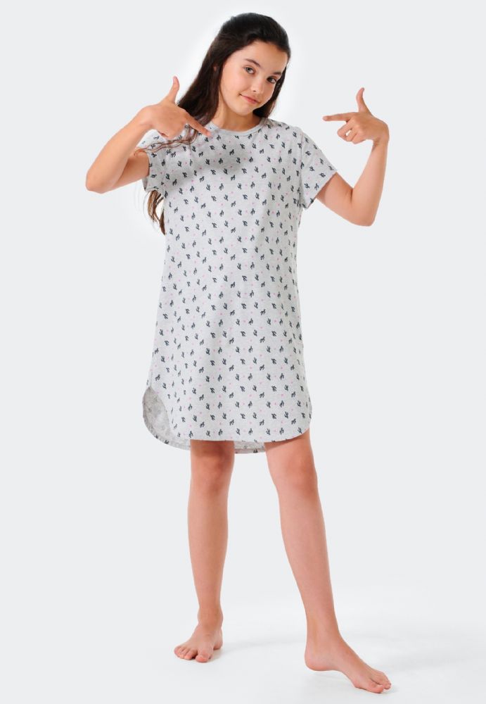 Vacchetti | Camicia Da Notte Ragazza Mezza Manica 176624 Cotone