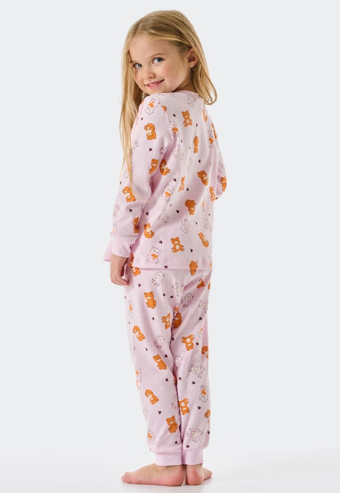 Vacchetti | Pigiama lungo da Bambina Schiesser Natural Love Cuori