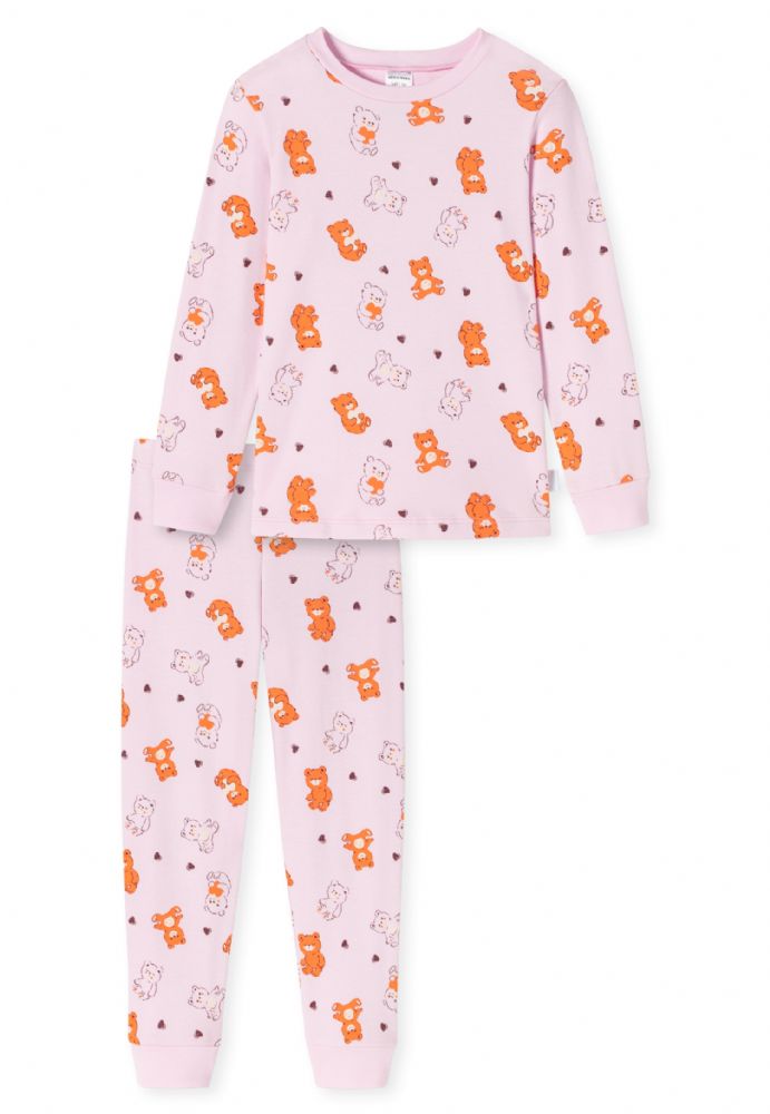 Vacchetti | Pigiama lungo da Bambina Schiesser Natural Love Cuori
