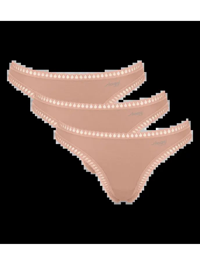 Vacchetti | 3 Slip Perizoma Fianco Basso Fantasia Go Crush String Cotone Elasticizzato Biologico