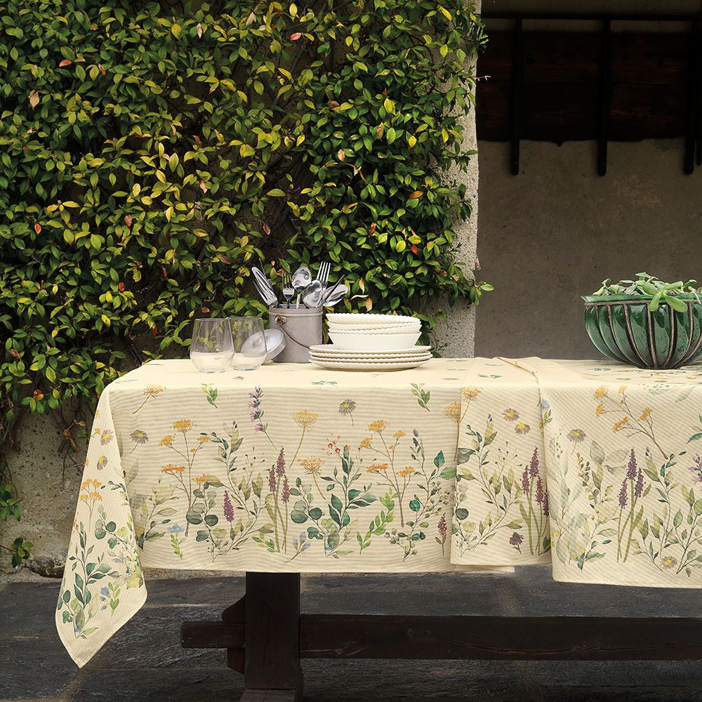 Vacchetti | Tovaglia Cucina Rettangolare x8 150x220 Naturae Eden Cotone Panama  