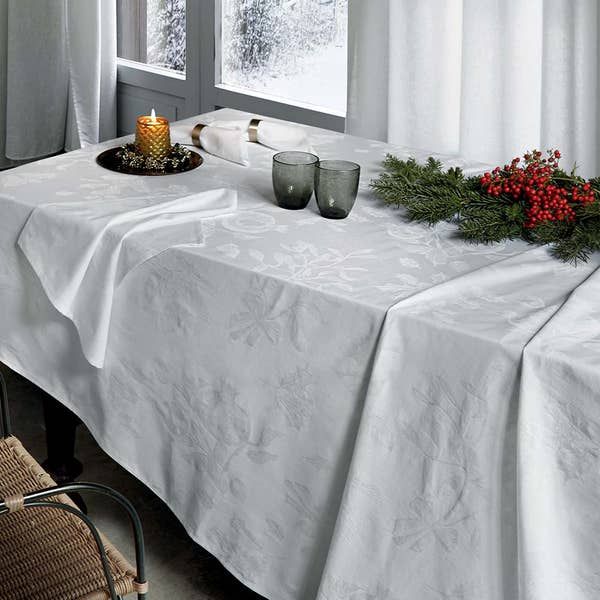 Vacchetti | Servizio Tavola Rettangolare Con Tovaglioli x 6 Viscum Cotone Jacquard
