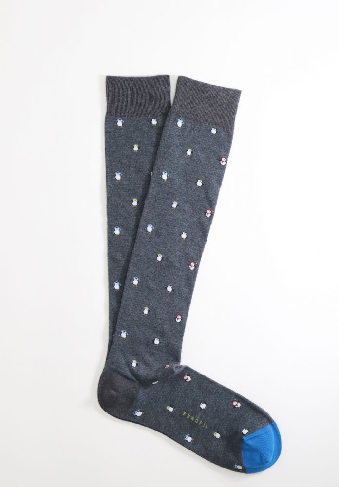 Vacchetti | Calze Uomo Lunghe Fantasia VPRC92726 Cotone Elasticizzato Invernale