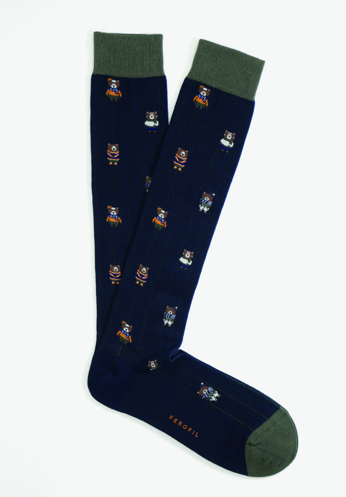 Vacchetti | Calza Lunga Uomo Fantasia VPRC93035 Cotone Elasticizzato