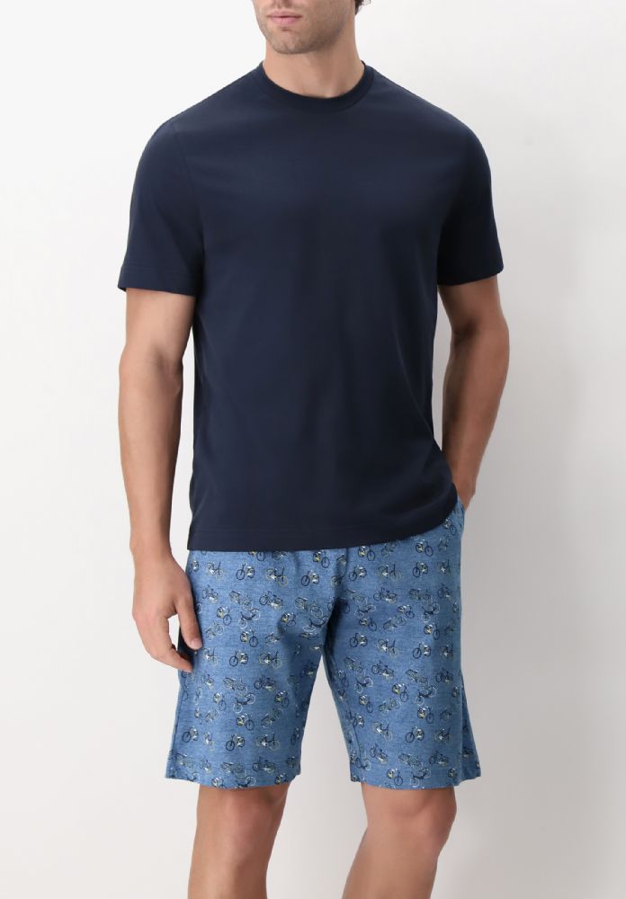 Vacchetti | Pigiama Uomo Corto Girocollo VPRT93095 Cotone Jersey