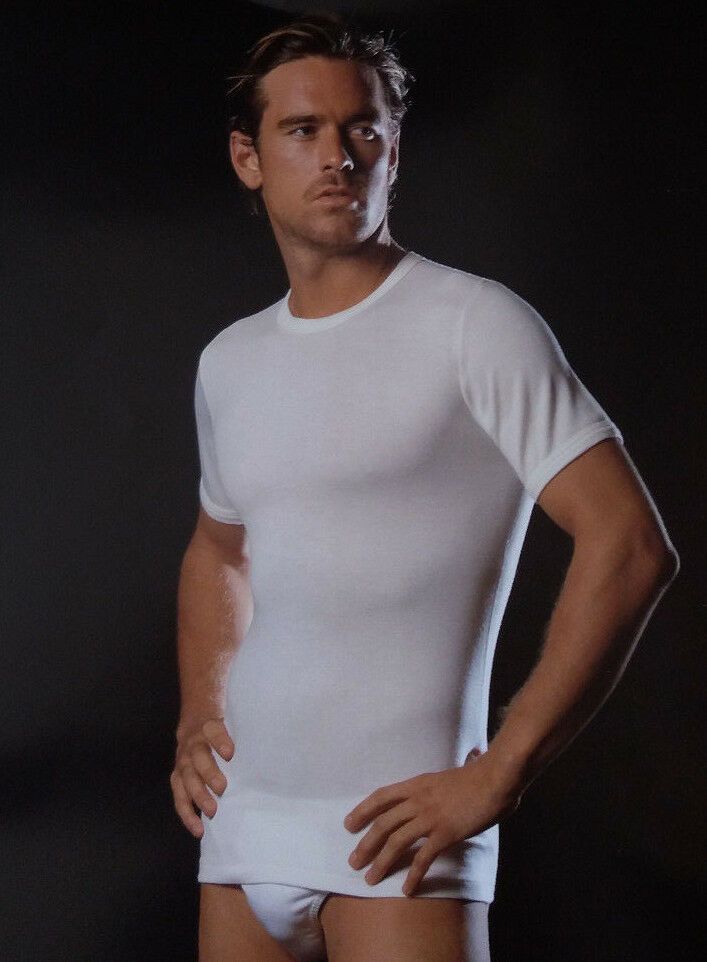 Vacchetti | T Shirt Uomo Girocollo Mezza Manica Vulcano Lana/Cotone